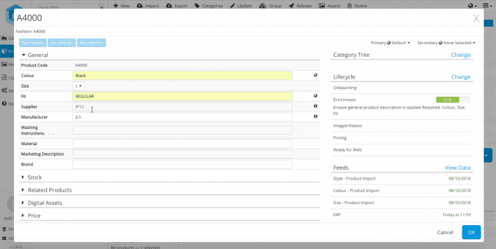 Screenshot Lifecycle Stages in Pimberly Screenshot Lifecycle Stages in Pimberly