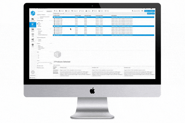 Creating new product in Pimberly Creating a product in Pimberly Screenshot