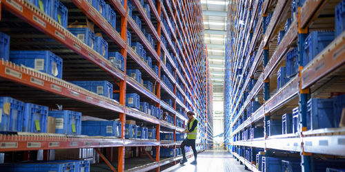 image of inside of a warehouse