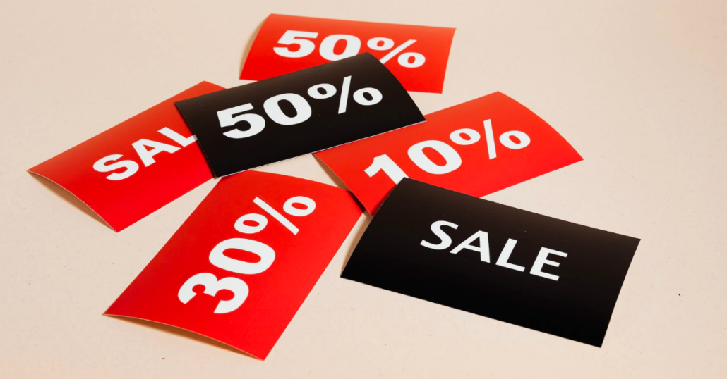 image of discount tags