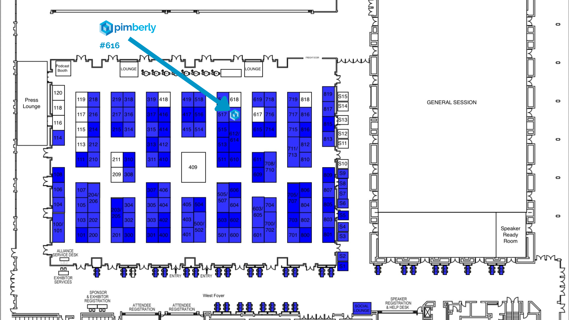 eTail Palm Springs exhibitor floor plan