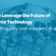 Image of a slide four ways to leverage, the future of Ecommerce technology