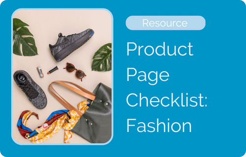 Image of fashion product page checklist