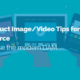 Title Slide on Top Product Image/Video Tips for eCommerce