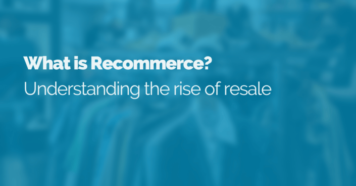 image of text featuring the title of the blog, what is recommerce