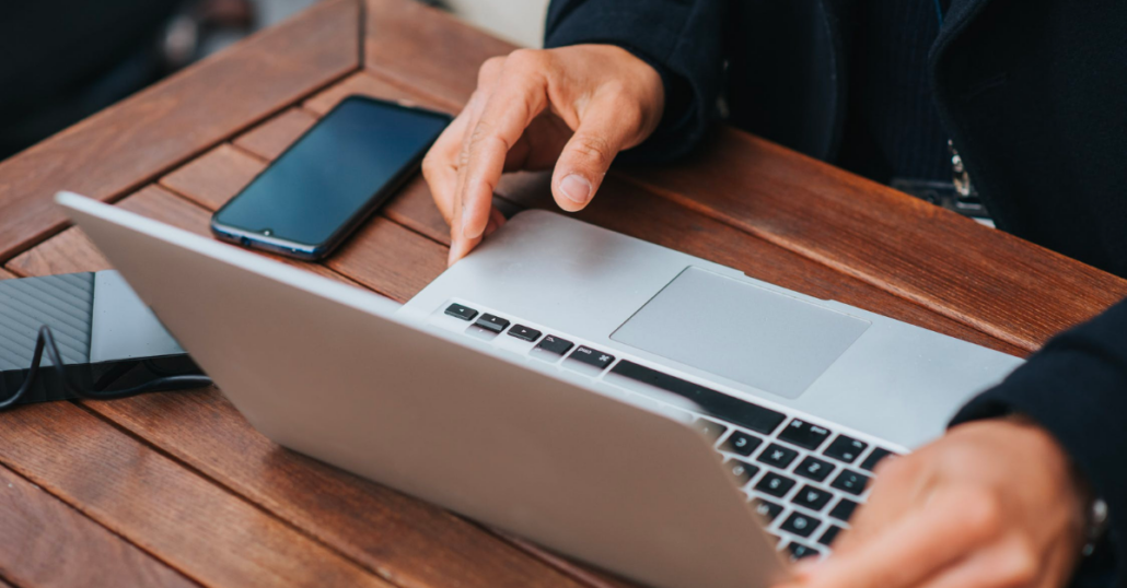 image of man at computer