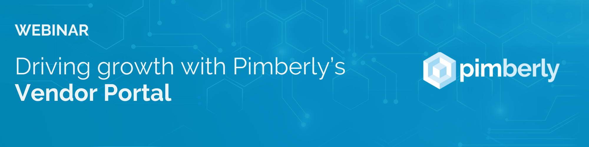 Pimberly Vendor Portal webinar banner