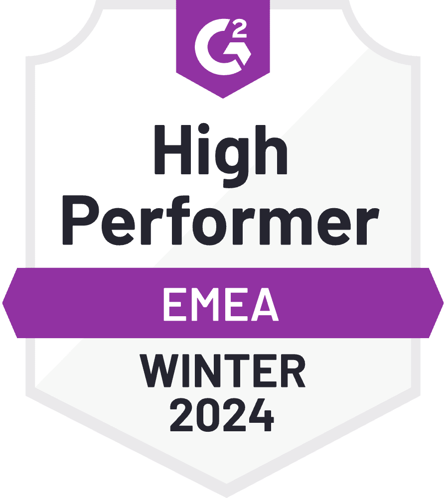 High Performer EMEA Windter 2024 Badge (footer)