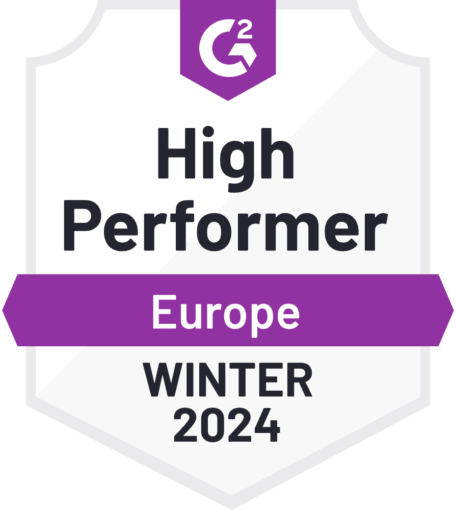 High Performer Europe Windter 2024 Badge (footer)