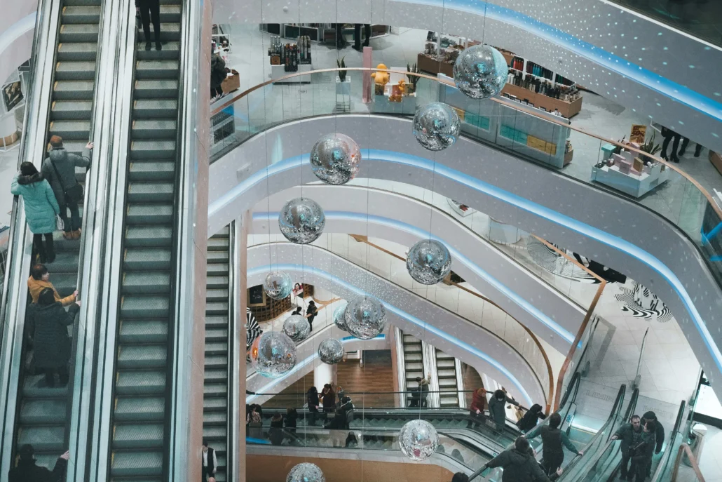 image of escalators
